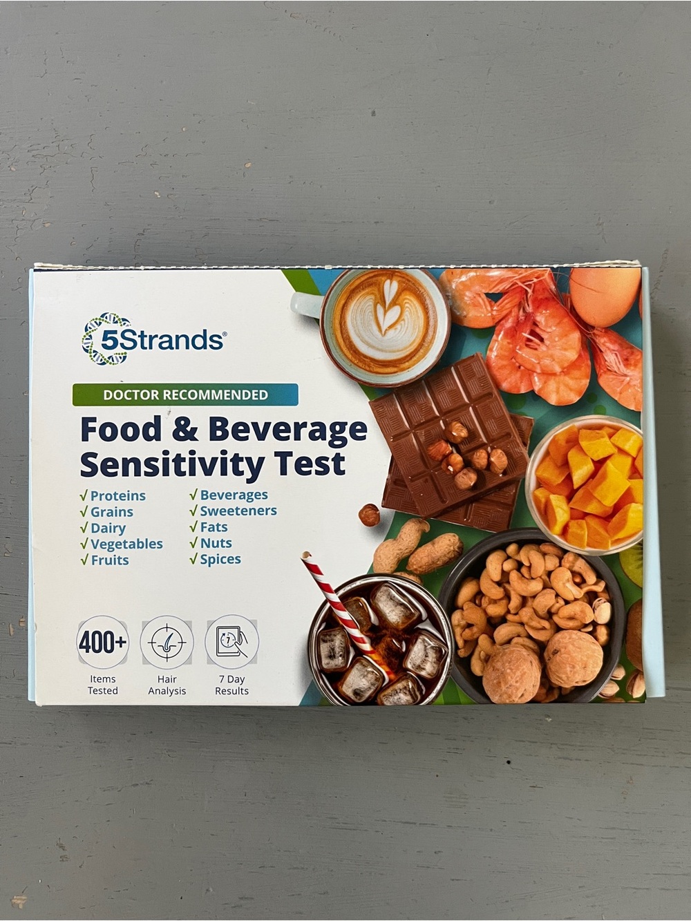 NEW 5Strands Food & Beverage Sensitivity Test 400+ 7 Day Result Hair Analysis
